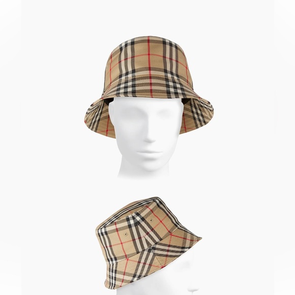 Burberry Check Vintage Bucket Hat in Archive Beige - Picture 3 of 12